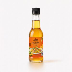Wunder Dressing Calamansi Orange — Gourmet-Salatdressing in der 200-ml-Glasflasche